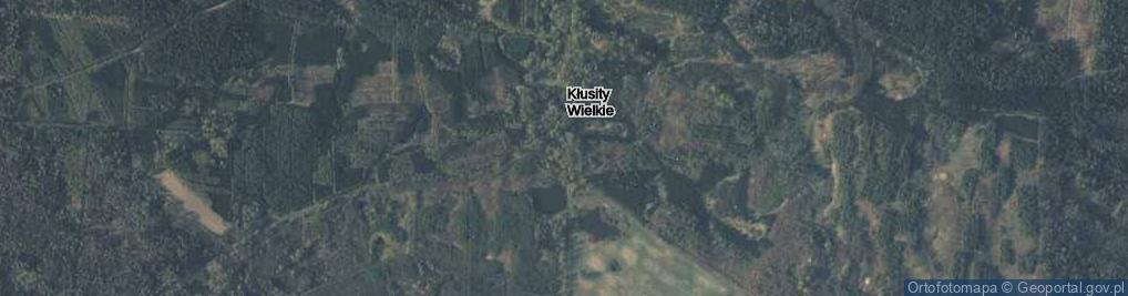 Zdjęcie satelitarne Kłusity Wielkie ul.